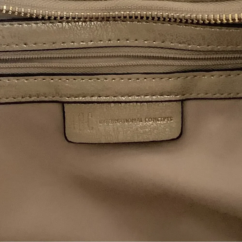INC International Concepts Bag Purse KJ Gold Hobo Crescent Medium Handbag Bag